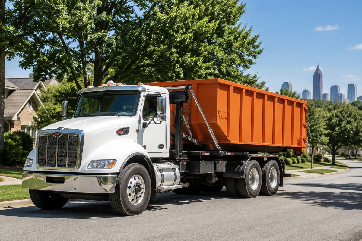 Roll-off dumpster delivery in Austell, Georgia